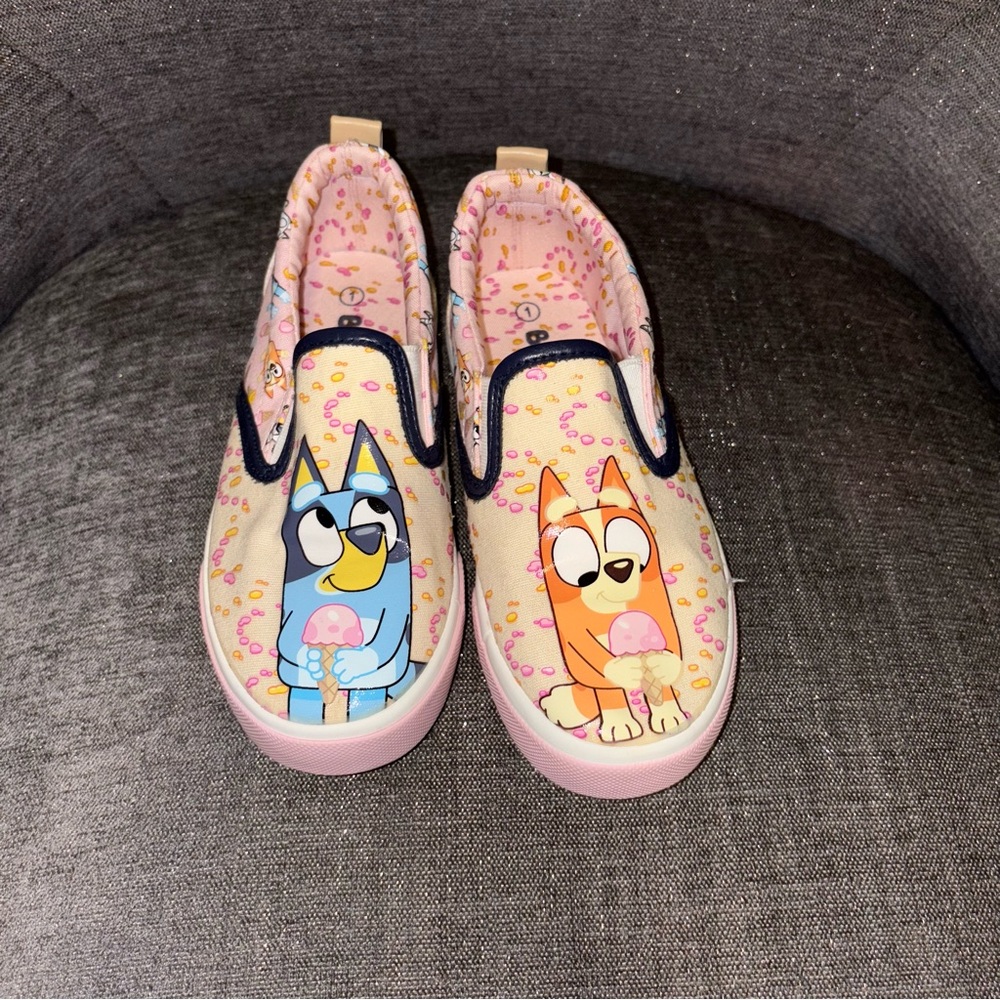 Little Girl Bluey slip on shoes size 1
